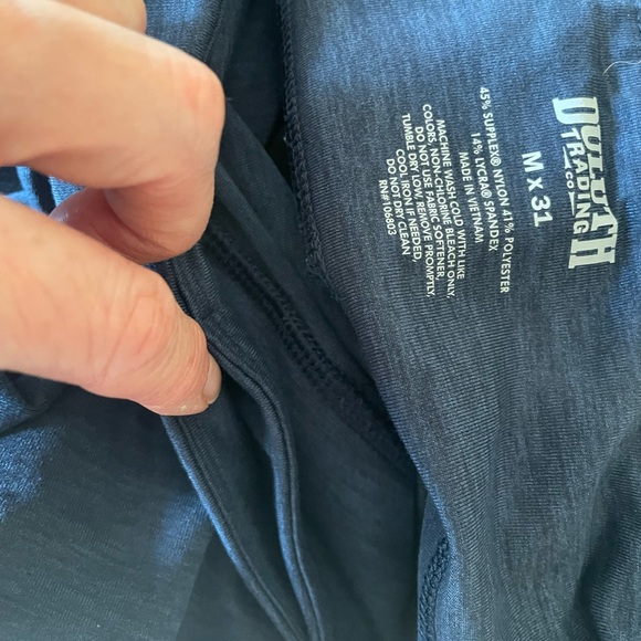 Deluth Trading, relaxed fit NoGa boot-cut pant.  Size M, 31”, heather blue. - Picture 7 of 7